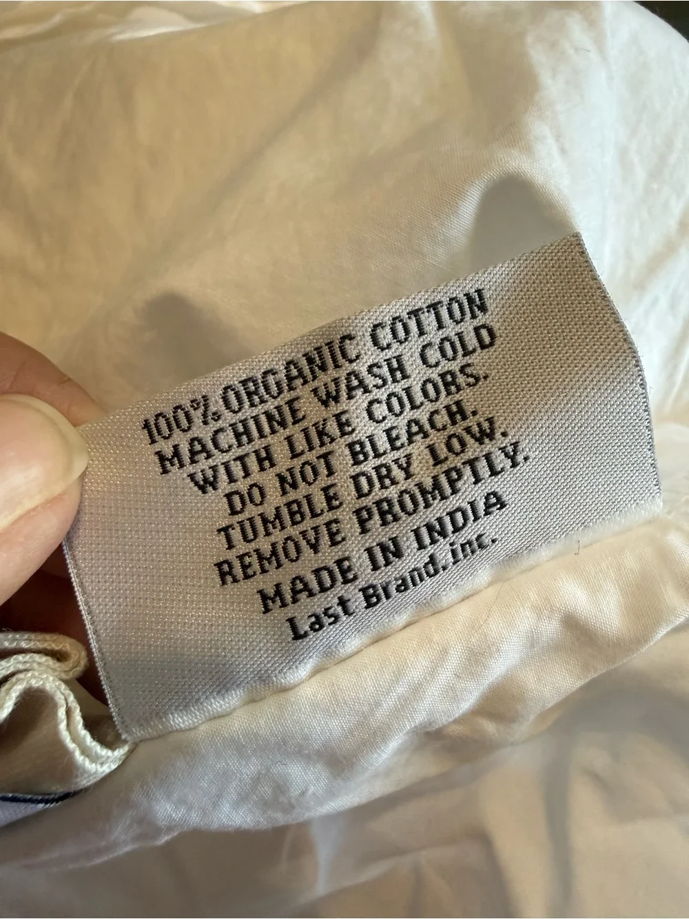 Quince Organic Cotton White Queen Pillow Sham Cover Pillowcase (1)